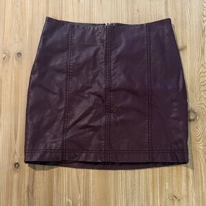 FP Movement by Free People Deep Wine Mini Skirt
